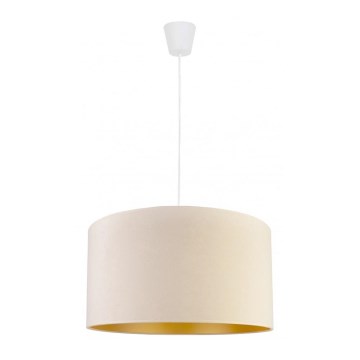 Duolla - Luster na sajli ROLLER 1xE27/40W/230V prečnik 40 cm krem