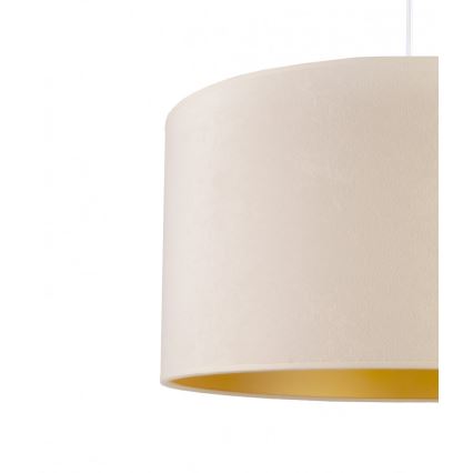 Duolla - Luster na sajli ROLLER 1xE27/40W/230V prečnik 40 cm krem