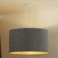 Duolla - Luster na sajli ROLLER ECO RECYCLING 1xE27/15W/230V prečnik 45 cm siva