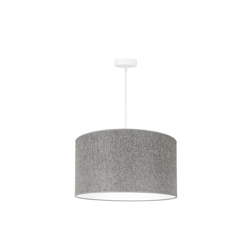 Duolla - Luster na sajli ROLLER ECO RECYCLING 1xE27/15W/230V prečnik 45 cm siva