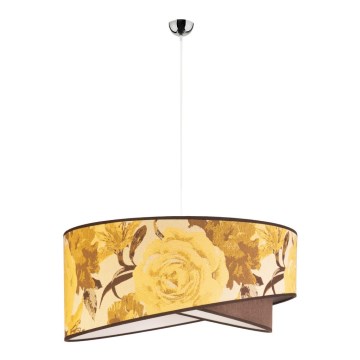 Duolla - Luster na sajli ROYAL 1xE27/40W/230V prečnik 50 cm žuta