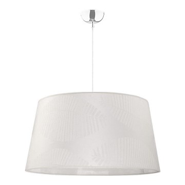 Duolla - Luster na sajli TENOR 1xE27/40W/230V pr. 60 cm bela/listovi