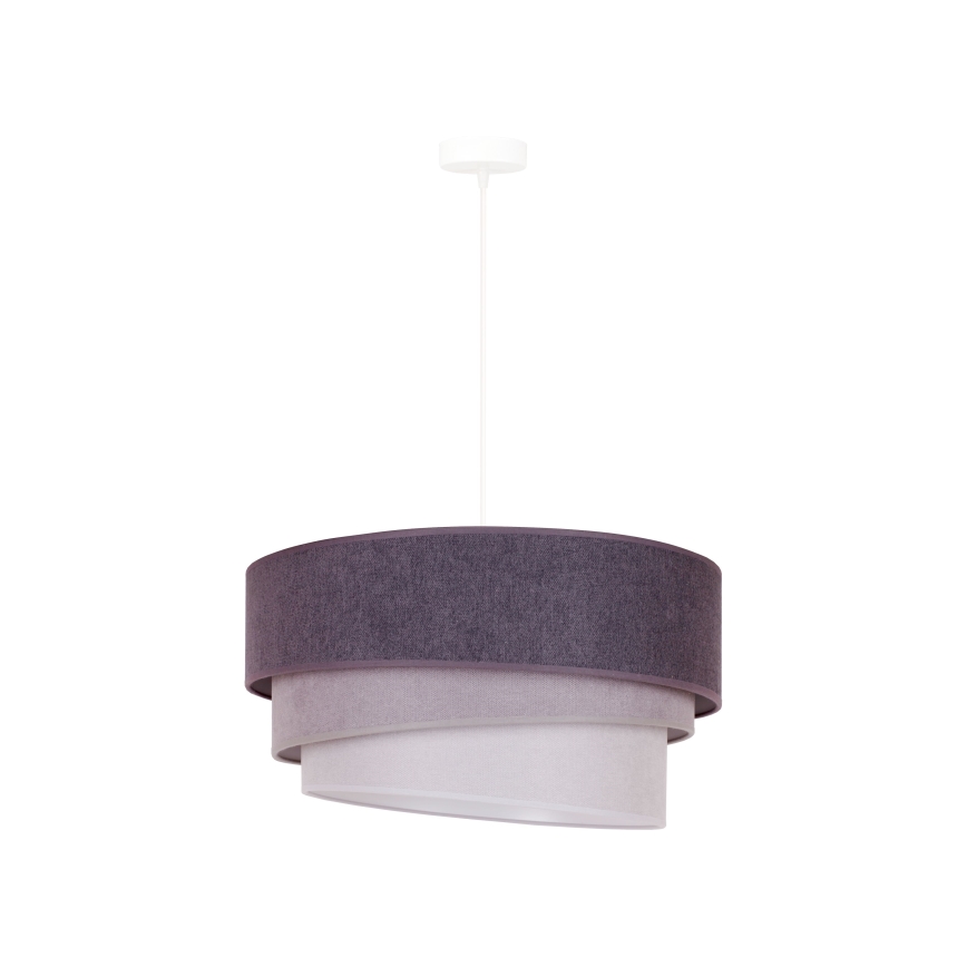 Duolla - Luster na sajli TRIO 1xE27/15W/230V, prečnik 45 cm, antracit/siva/bela