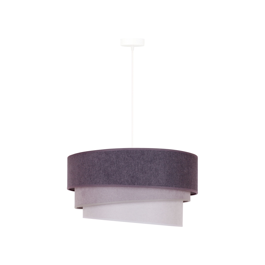 Duolla - Luster na sajli TRIO 1xE27/15W/230V, prečnik 45 cm, antracit/siva/bela
