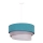 Duolla - Luster na sajli TRIO 1xE27/15W/230V prečnik 45 cm tirkizna/siva/bela