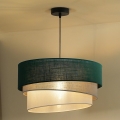 Duolla - Luster na sajli TRIO 1xE27/15W/230V, prečnik 45 cm, zelena/siva/bela