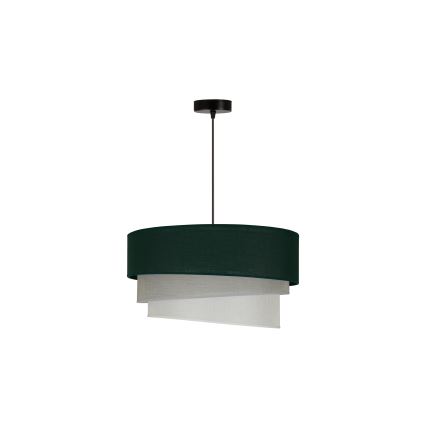 Duolla - Luster na sajli TRIO 1xE27/15W/230V, prečnik 45 cm, zelena/siva/bela