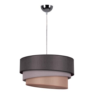 Duolla - Luster na sajli TRIO 1xE27/40W/230V prečnik 45 cm antracit/siva/smeđa