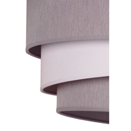 Duolla - Luster na sajli TRIO 1xE27/40W/230V prečnik 45 cm siva/bela