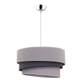 Duolla - Luster na sajli TRIO 1xE27/40W/230V prečnik 45 cm siva/crna