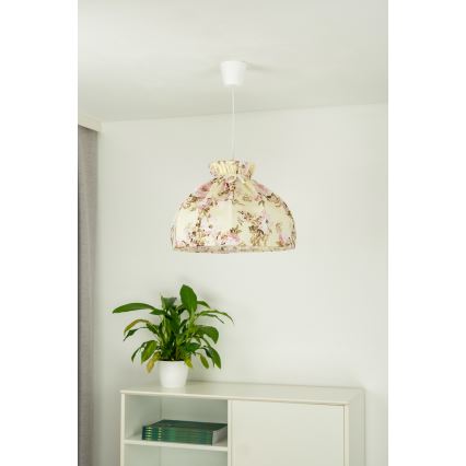 Duolla - Luster na sajli VIOLIN 1xE27/40W/230V prečnika 38 cm roze