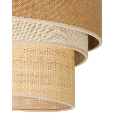 Duolla - Luster na sajli YUTE TRIO 1xE27/15W/230V prečnik 45 cm braon/siva/bež