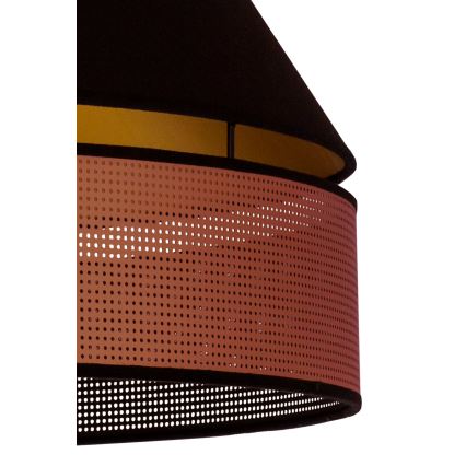 Duolla - Nadgradni plafonski luster COPPER SHINY 1xE27/15W/230V, prečnik 60 cm, crna/bakarna