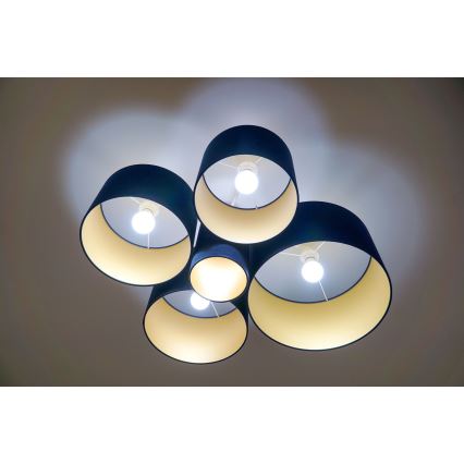 Duolla - Plafonska svetiljka ROLLER PENTO 5xE27/60W/230V plava