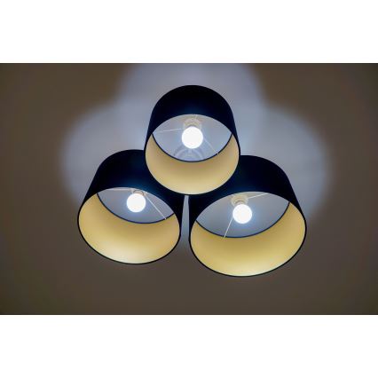 Duolla - plafonska svetiljka ROLLER TRIO 3xE27/60W/230V plava