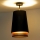 Duolla - Plafonski luster BELL SHINY 1xE27/15W/230V, prečnik 25 cm, crna/bakrena
