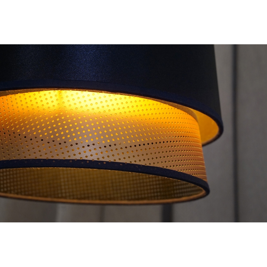 Duolla - Plafonski luster BELL SHINY 1xE27/15W/230V prečnik 25 cm plava/bakrena