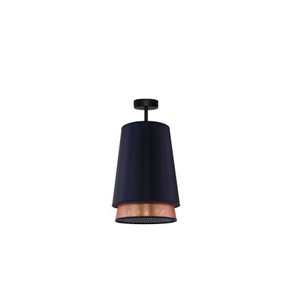 Duolla - Plafonski luster BELL SHINY 1xE27/15W/230V prečnik 25 cm plava/bakrena