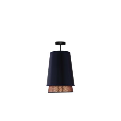Duolla - Plafonski luster BELL SHINY 1xE27/15W/230V prečnik 25 cm plava/bakrena