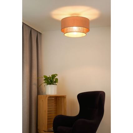 Duolla - Plafonski luster BOHO 1xE27/15W/230V pr. 45 cm bež/braon