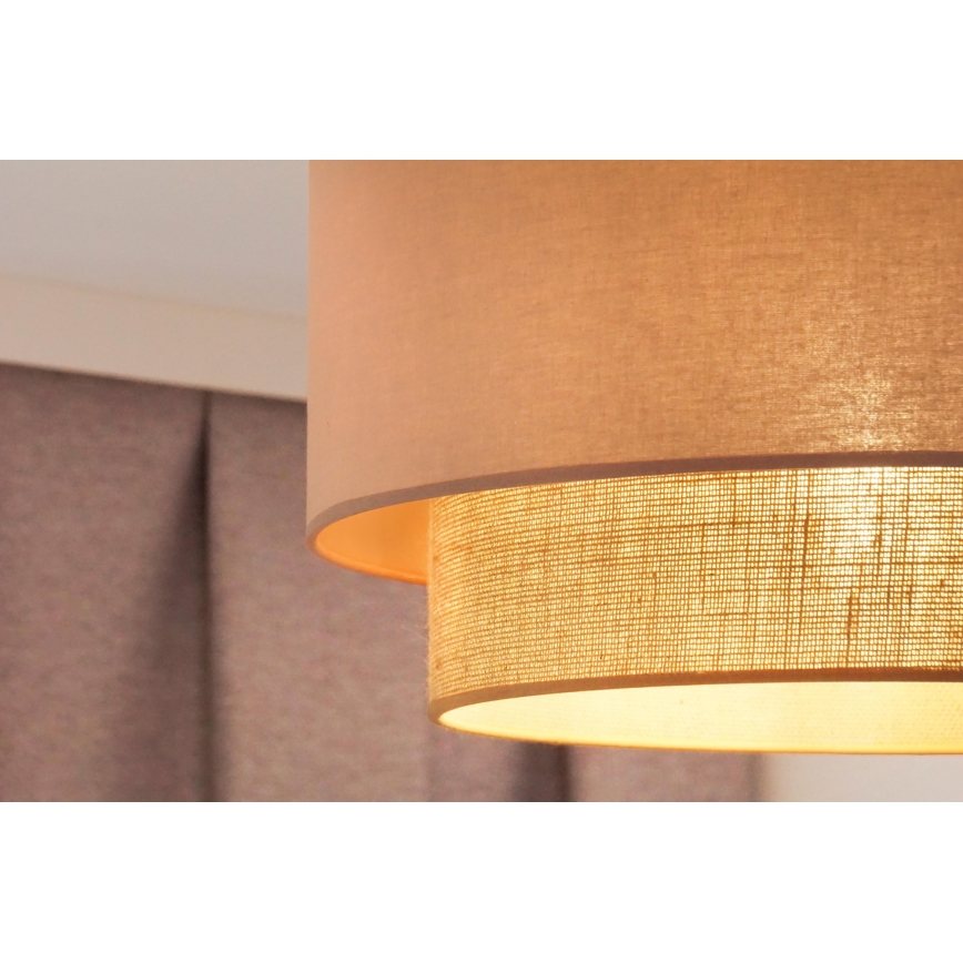 Duolla - Plafonski luster BOHO 1xE27/15W/230V pr. 45 cm bež/braon