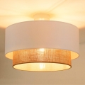 Duolla - Plafonski luster BOHO 1xE27/15W/230V prečnik 45 cm bela/braon