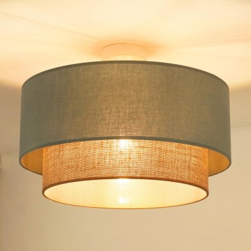 Duolla - Plafonski luster BOHO 1xE27/15W/230V prečnik 45 cm zelena/smeđa