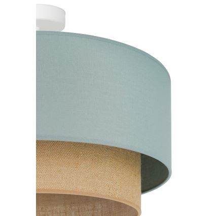 Duolla - Plafonski luster BOHO 1xE27/15W/230V prečnik 45 cm zelena/smeđa