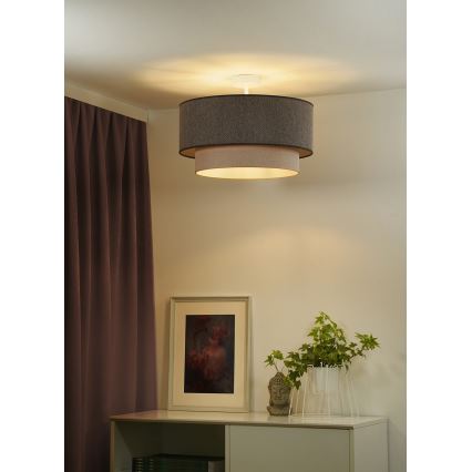 Duolla - Plafonski luster BOHO ECO RECYCLING 1xE27/15W/230V Ø 45 cm braon/krem