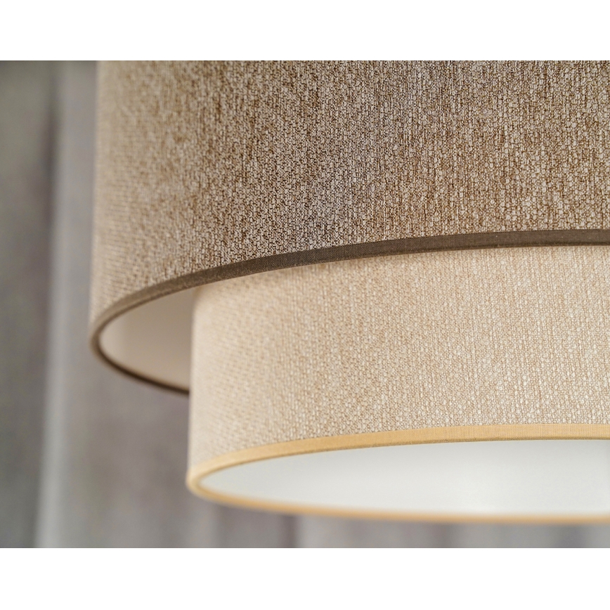 Duolla - Plafonski luster BOHO ECO RECYCLING 1xE27/15W/230V Ø 45 cm braon/krem