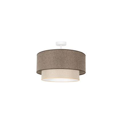 Duolla - Plafonski luster BOHO ECO RECYCLING 1xE27/15W/230V Ø 45 cm braon/krem
