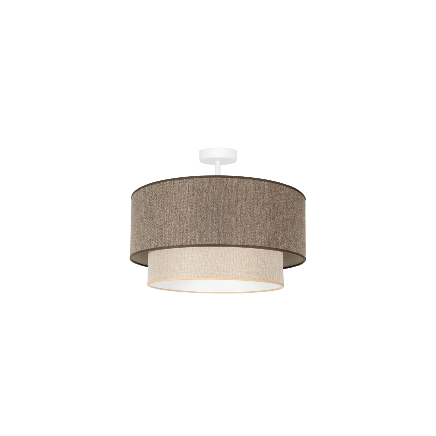 Duolla - Plafonski luster BOHO ECO RECYCLING 1xE27/15W/230V Ø 45 cm braon/krem