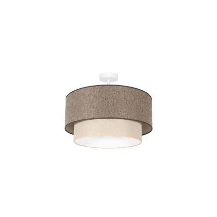 Duolla - Plafonski luster BOHO ECO RECYCLING 1xE27/15W/230V Ø 45 cm braon/krem