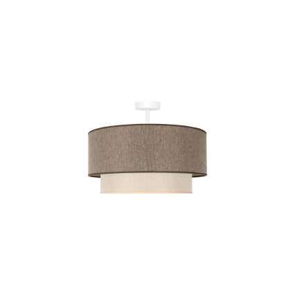 Duolla - Plafonski luster BOHO ECO RECYCLING 1xE27/15W/230V Ø 45 cm braon/krem