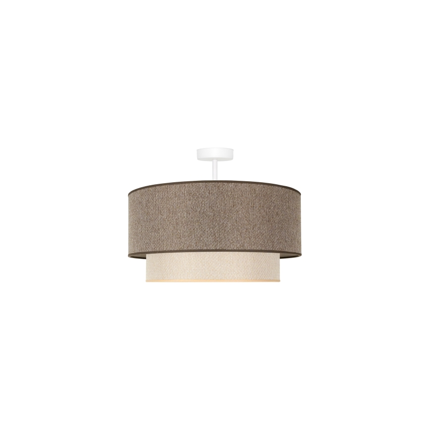 Duolla - Plafonski luster BOHO ECO RECYCLING 1xE27/15W/230V Ø 45 cm braon/krem