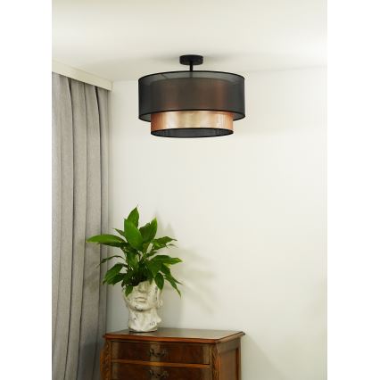 Duolla - Plafonski luster COPPER SHINY 1xE27/15W/230V prečnik 45 cm braon/mesingana