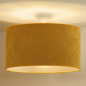 Duolla - Plafonski luster CORDUROY 1xE27/15W/230V prečnik 40 cm žut