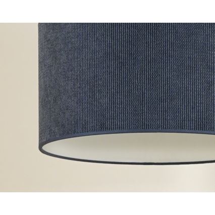 Duolla - Plafonski luster CORDUROY 1xE27/15W/230V, tamno plava, prečnik 40 cm