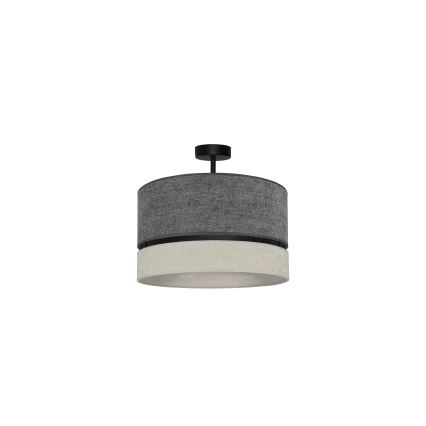 Duolla - Plafonski luster DOUBLE 1xE27/15W/230V, prečnik 40 cm, siva