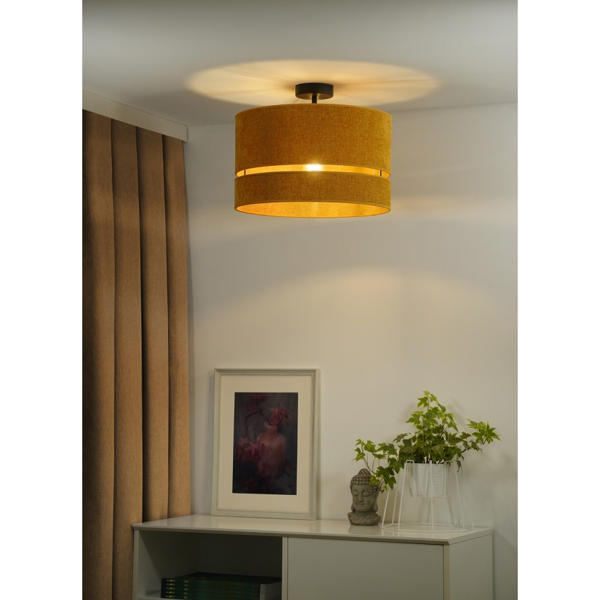Duolla - Plafonski luster DOUBLE 1xE27/15W/230V Ø 40 cm narandžast