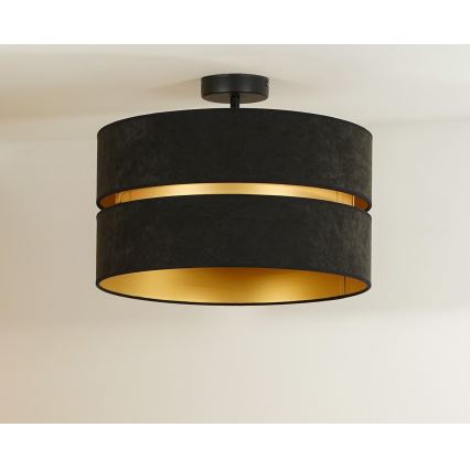 Duolla - Plafonski luster DUO 1xE27/15W/230V prečnik 40 cm crna/zlatna