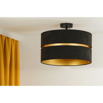 Duolla - Plafonski luster DUO 1xE27/15W/230V prečnik 40 cm crna/zlatna