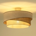 Duolla - Plafonski luster KOBO 1xE27/15W/230V prečnik 45 cm bež/braon/bela