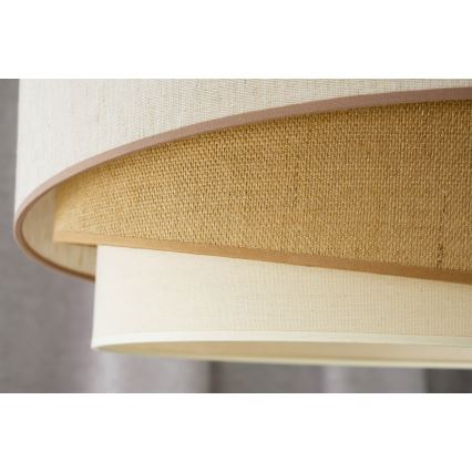 Duolla - Plafonski luster KOBO 1xE27/15W/230V prečnik 45 cm bež/braon/bela