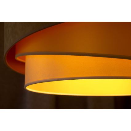 Duolla - Plafonski luster KOBO 1xE27/15W/230V prečnik 45 cm bež/zlatna/krem