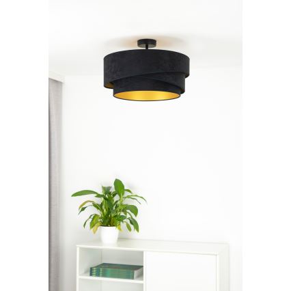 Duolla - Plafonski luster KOBO 1xE27/15W/230V prečnik 45 cm crna