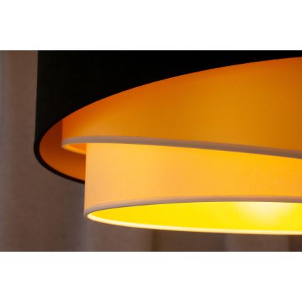 Duolla - Plafonski luster KOBO 1xE27/15W/230V prečnik 45 cm crna/zlatna/krem
