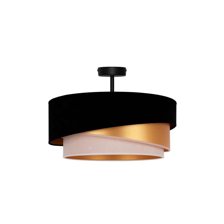 Duolla - Plafonski luster KOBO 1xE27/15W/230V prečnik 45 cm crna/zlatna/krem