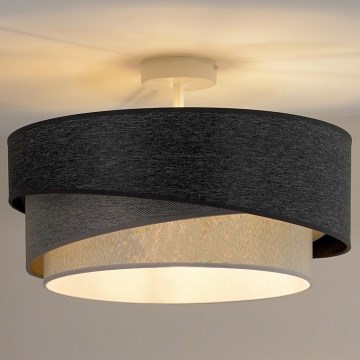 Duolla - Plafonski luster KOBO 1xE27/15W/230V prečnik 45 cm siva/bela