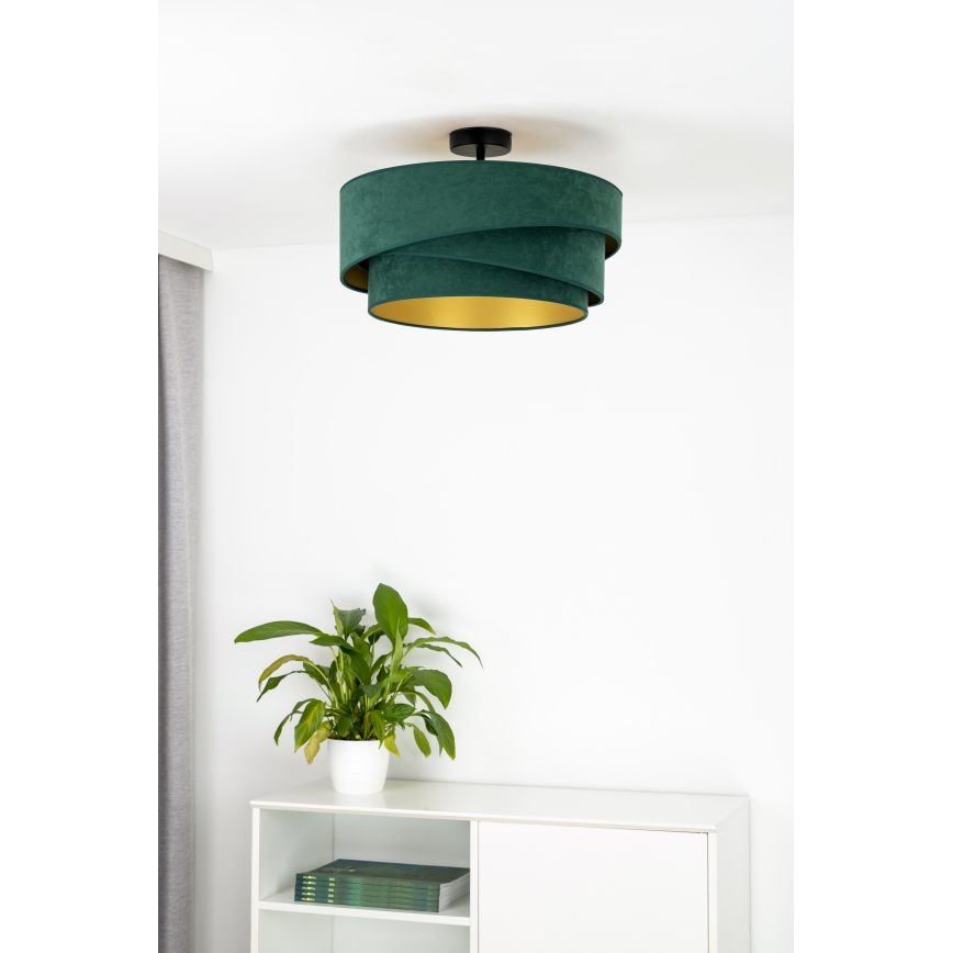 Duolla - Plafonski luster KOBO 1xE27/15W/230V Ø 45 cm zelene boje
